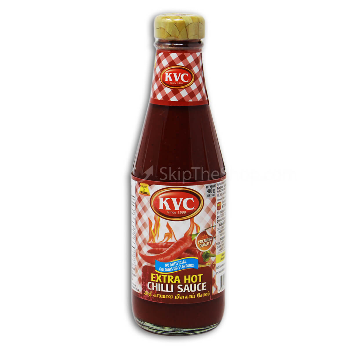 KVC Extra Hot Chilli Sauce Bottle 400g