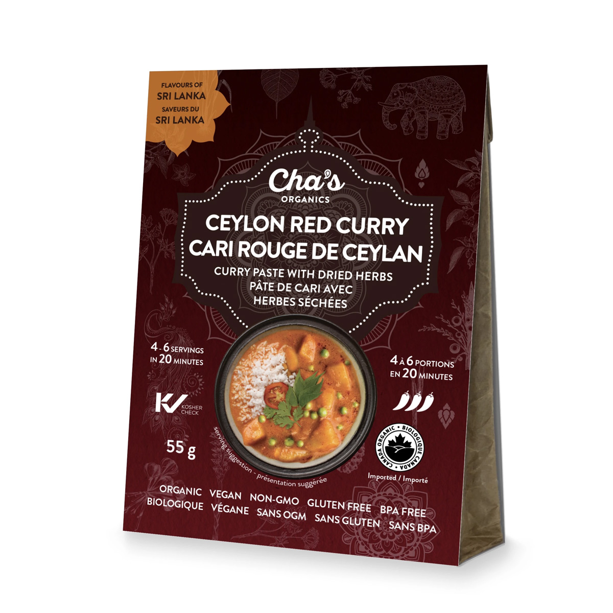 Cha's Organic Ceylon Red Curry (Bag) 55g