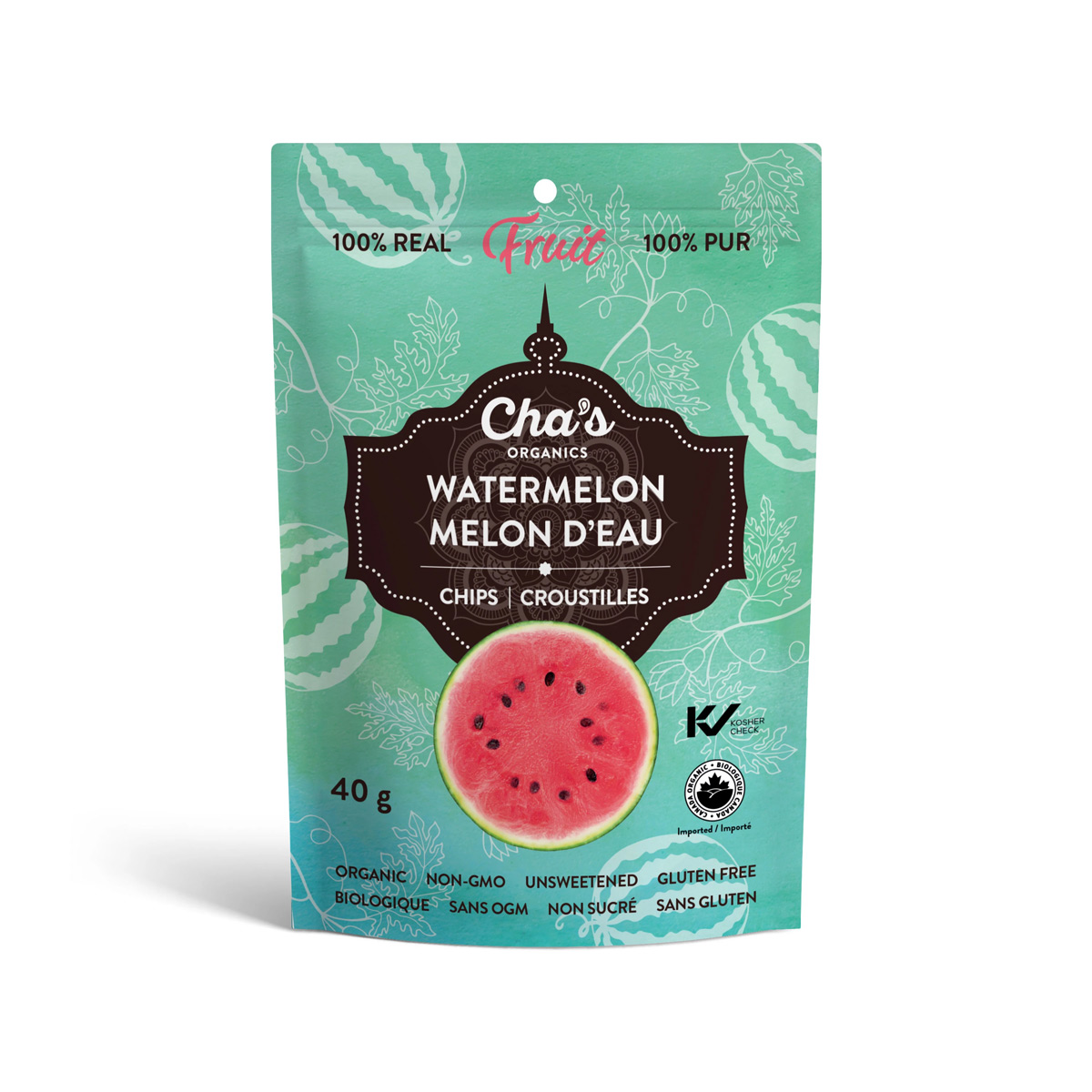 Cha's Organic Dehydrated Watermelon Chips (Pack) 40g