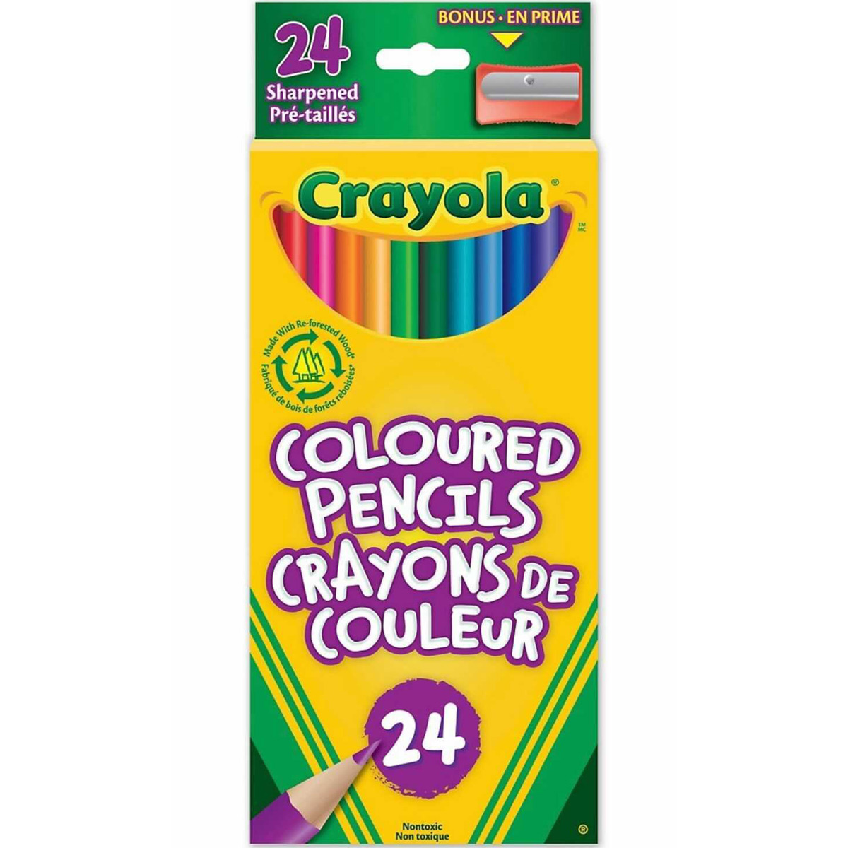 Crayola Coloured Pencils - 24-Pack
